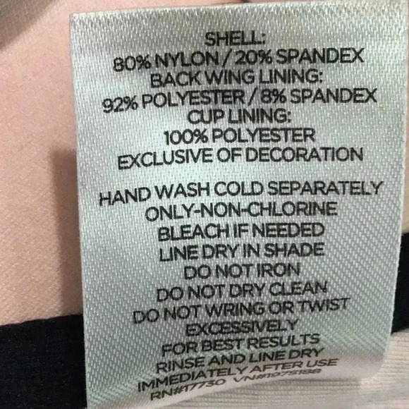 Shade & Shore Push Up Bikini Top Black Aztec 34D - Picture 6 of 7